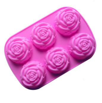 6 Cavity Rose Mould
