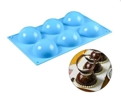 6 Cavity Semi-Sphere Mould
